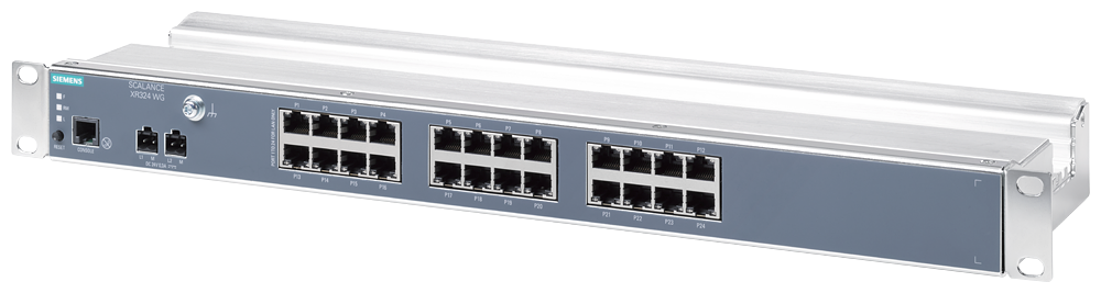 Siemens SCALANCE XR324WG 6GK53240BA002AR3 Managed Ethernet Switch, (24) RJ45 Port, Telnet/HTTP/HTTPS/TFTP/FTP/BOOTP/GMRP/DCP/LLDP/SNMP v1/SNMP v2/SNMP v3/IGMP/GVRP/HRP/MRP/PRP/RSTP/STP/MSTP/LACP/SSH/NTP/SNTP Protocol
