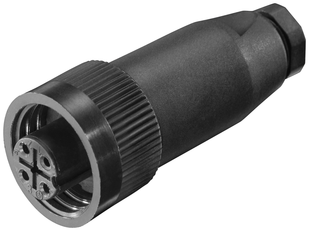 Siemens 6GK19070FC100AA5 180 deg Cable Outlet Cable Connector w/ 5 Unit Mounting Instruction, For Use w/ Connection to PS791-1 Pro Power Supply, 24 VDC Voltage Supply, 29 mm H x 29 mm W x 76 mm D, Plastic