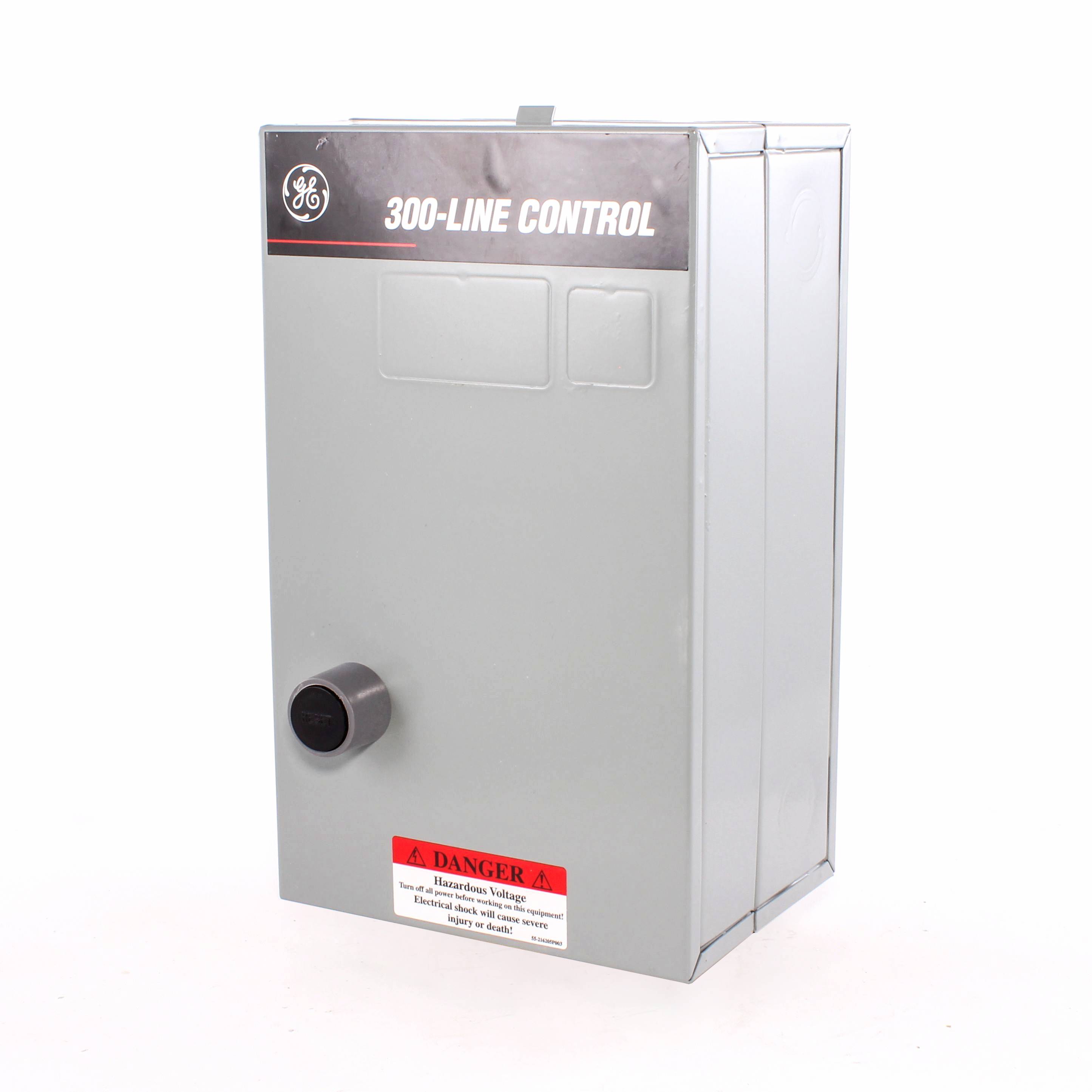 GE CR306C102 300 Line Full Voltage Non-Combination Non-Reversing NEMA Magnetic Starter, 115 to 120 VAC V Coil, 3 Poles, NEMA 1 Enclosure