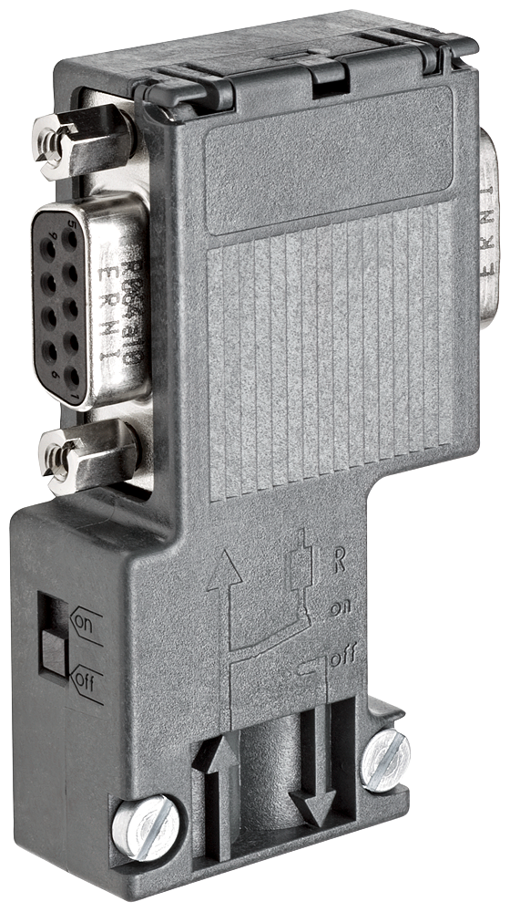 Siemens 6AG19720BB122XA0 Bus Connector, For Use w/ SIPLUS DP PROFIBUS Nodes to the PROFIBUS Bus Cable
