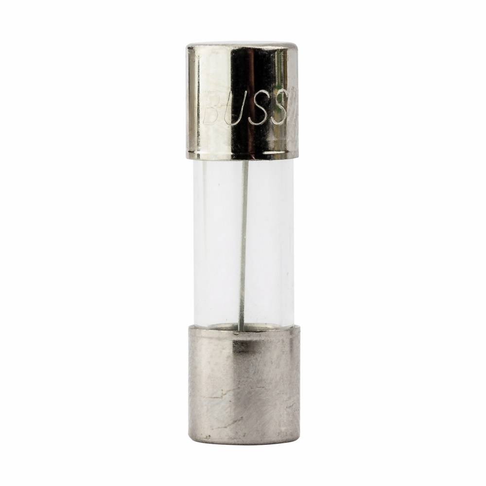Bussmann AGW-5 Current Limiting Small Dimension Fast Acting Fuse With Nickel Plated Brass End Caps, 5 A, 32 VAC, 1 kA Interrupt, Cylindrical Body