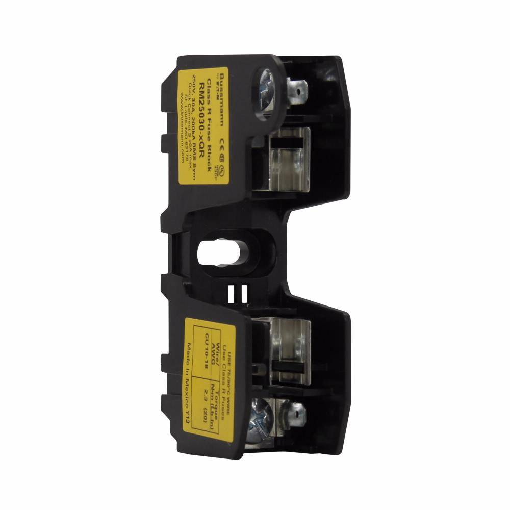 Edison Bussmann HM25030-1QR HM Series Midget Fuse Block, 250 V, 30 A, 1 Pole