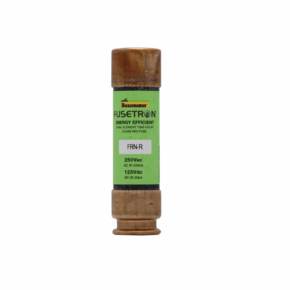 Bussmann Fusetron™ FRN-R-35 Current Limiting Time Delay Fuse, 35 A, 250 VAC/125 VDC, 20/200 kA Interrupt, RK5 Class, Cylindrical Body