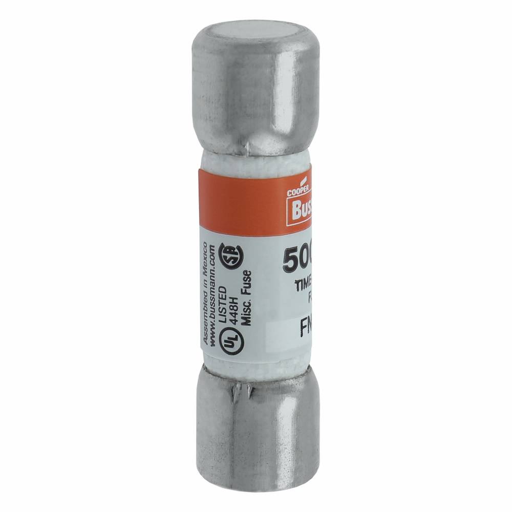 Bussmann Tron® FNQ-2 Time Delay Fuse, 2 A, 500 VAC, 10 kAIC Interrupt, Class: Supplemental, Cartridge Body