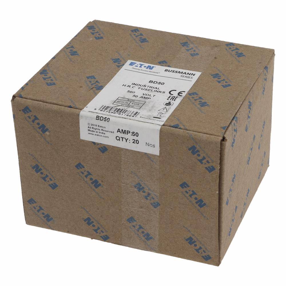 Edison BD50 Fuse Link, 415/250 VAC/VDC, 50 A