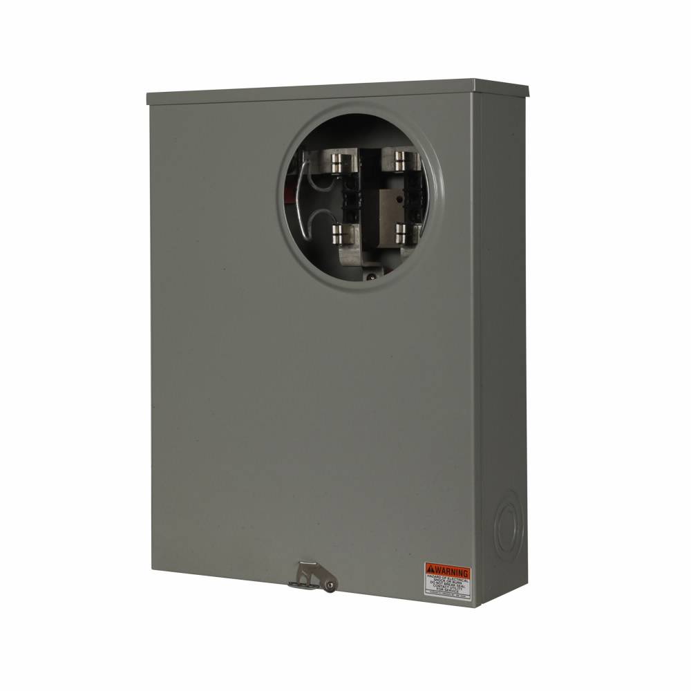 EATON 1005815ACH 1-Position 3-Wire Instrument Rated Meter Socket, 600 VAC, 200 A, 1 ph Phase