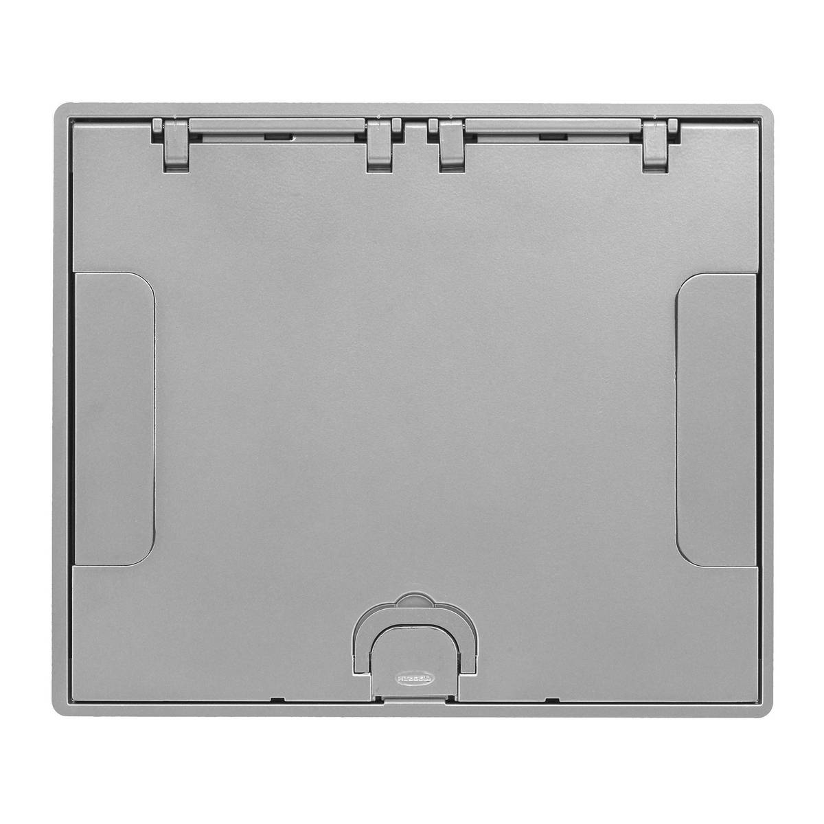 Wiring Device-Kellems SystemOne 610GTCVRALU Floor Box Cover, 10-1/2 in L x 9 in W, Cast Aluminum
