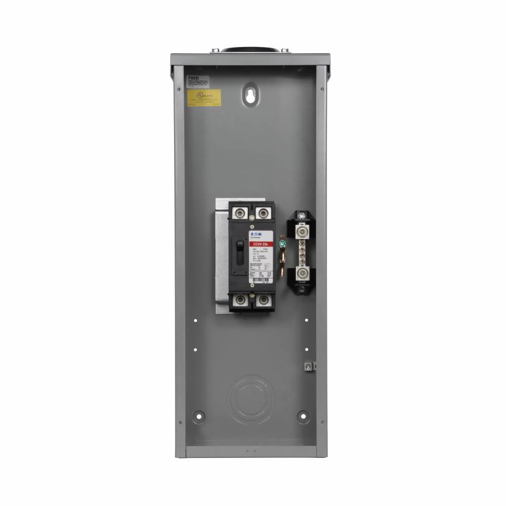 EATON Cutler-Hammer ECCVH200R Type CCVH Enclosed Circuit Breaker Enclosure, 9.3 in W x 5.44 in D x 23.69 in H, NEMA 3R NEMA Rating, Aluminum/Copper