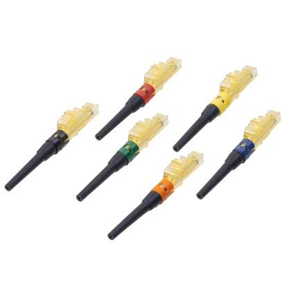 Panduit® OptiCam® FLCSMC6ABL Keyed A Pre-Polished Fiber Optic Connector, Keyed LC Simplex Connector, OM1 62.5/125 um Multi-Mode Fiber, 900 um Tight Buffered Fiber, Zirconia Ceramic Ferrule