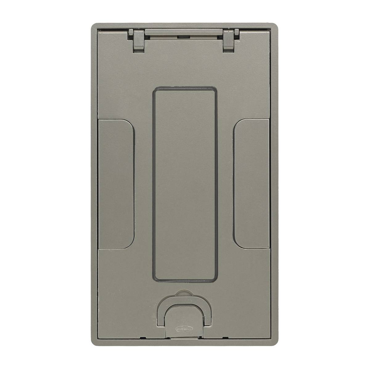 PREMISE WIRING ScrubShield® SystemOne® 24GTCVRNKC Flush Style Recessed Standard Floor Box Cover With Insert, 10-5/8 in L x 6-3/16 in W, Die Cast Aluminum
