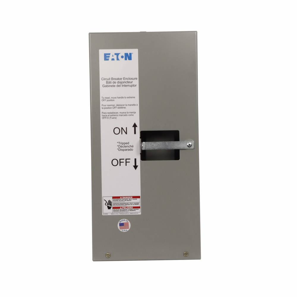 EATON SGDN100 C Series Circuit Breaker Enclosure With Knockout, 6.28 in L x 8.56 in W x 17-1/2 in H, NEMA 1 NEMA Rating, Steel