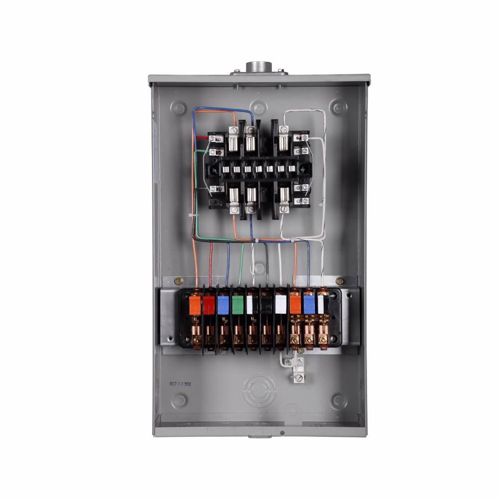 EATON 1008539CH 1-Position 3-Wire Lever Bypass Instrument Rated Meter Socket, 600 VAC, 320 A, 1 ph Phase