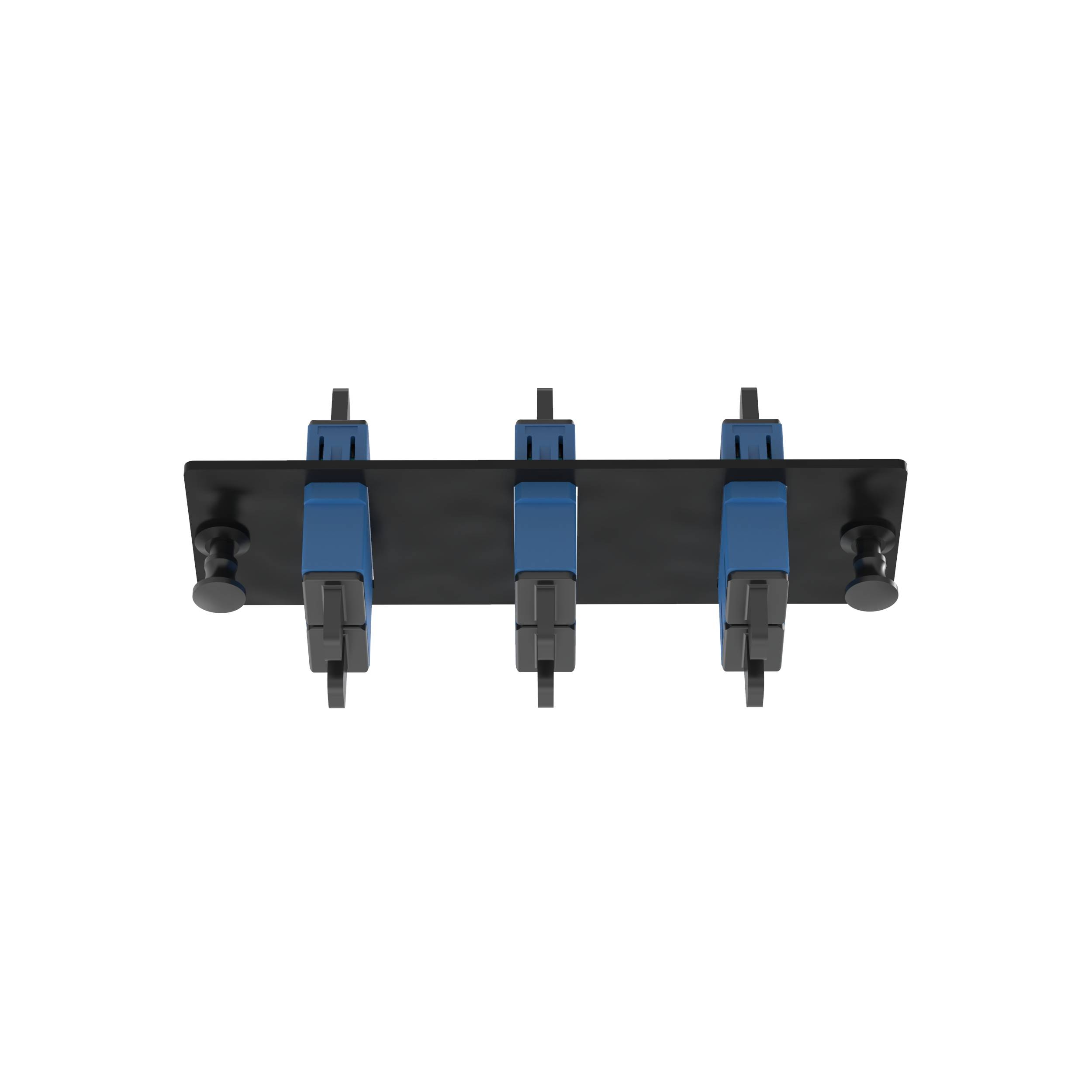 Panduit® Opticom® FAP3WBUDSCZ Duplex Front Loading Type SC Fiber Adapter Panel With (3) SC Duplex Single Mode Fiber Optic Adapters, (3) OS1/OS2 Single-Mode Fiber