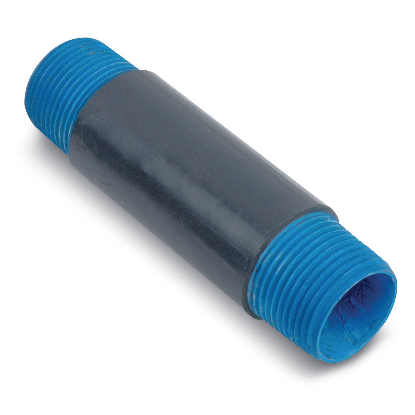 Ocal® Ocal-Blue™ NPL11/2X21/2-G Straight Conduit Nipple, 1-1/2 in, Steel, Hot Dipped Galvanized/PVC Coated