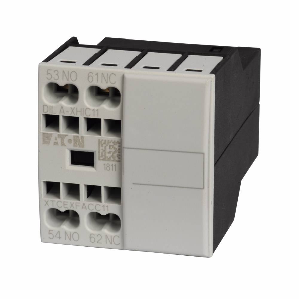 EATON XTCEXFACC11 2-Pole Type XTCEX Auxiliary Contact, 600 VAC, 220 VDC, 16 A, 2 Contacts