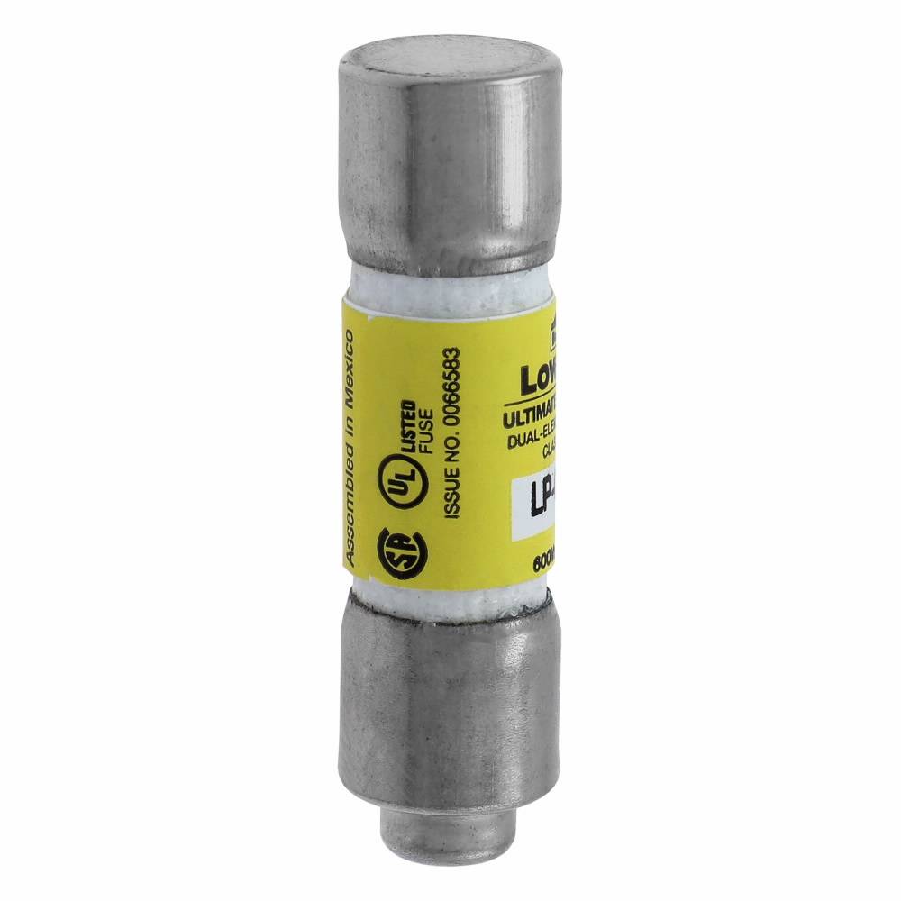 Bussmann Low-Peak™ LP-CC-15 Current Limiting Time Delay Fuse, 15 A, 600 VAC/150 VDC, 20/200 kA Interrupt, CC Class, Cylindrical Body