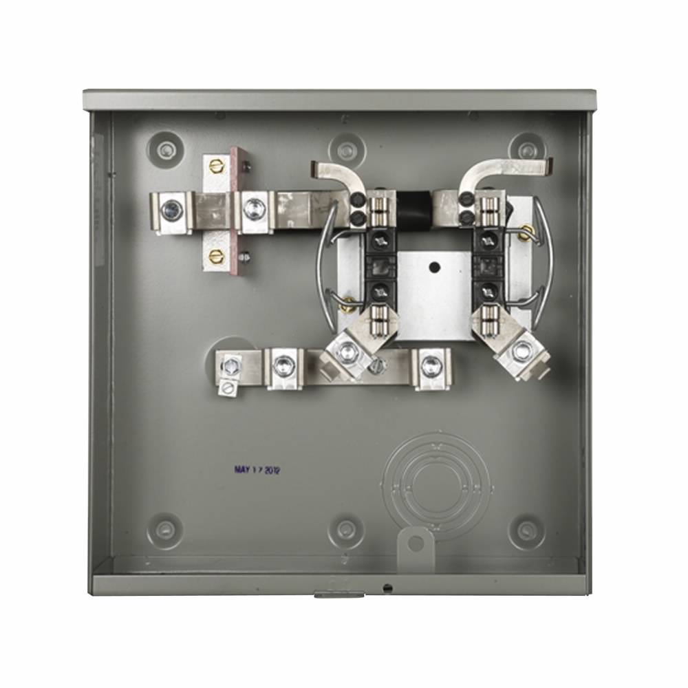 EATON 1007588CH 1-Position 3-Wire Horn Bypass Meter Socket, 600 VAC, 200 A, 1 ph Phase