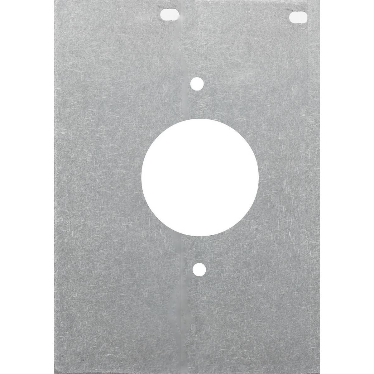 Wiring Device-Kellems ScrubShield® Twist-Lock® FB10TLX CFB10 Mounting Plate With (1) Twist-Lock®/ Simplex 1.4 in Diameter Opening, 3.62 in L x 5.19 in W, 2 Gangs, Galvanized Stamped Steel