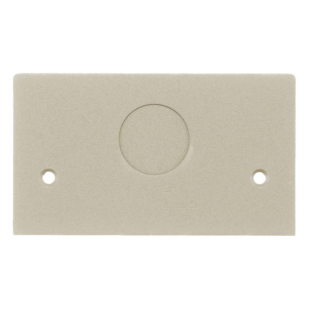 Wiring Device-Kellems SS2309FALA Standard Sized Faceplate, Aluminum