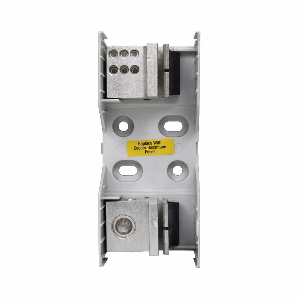 Edison JM60400-1MW16 JM600 Fuse Block, 600 VAC, 225 to 400 A, J Class, 4 AWG to 600 kcmil Wire, 1 Pole