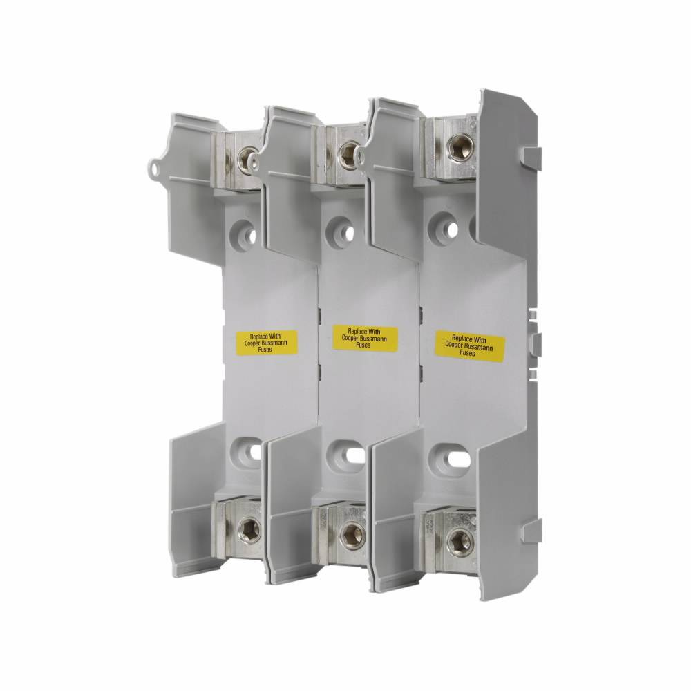 Edison HM60200-2CR Knife-Blade Modular Fuse Block, 600 V, 200 A, 1 AWG to 250 kcmil Solid, 6 to 2 AWG Solid, (2) 6 to 2 Cu AWG Stranded Wire, 2 Poles