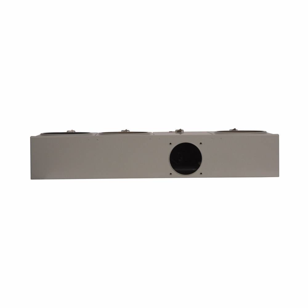 EATON Cutler-Hammer 1004404BCH 3-Wire 3-Position Horizontal Ganged Single Meter Socket With Horn Bypass, 600 VAC, 200 A, 1 Phase