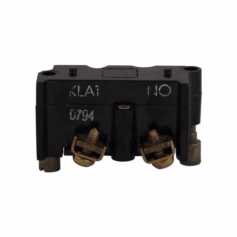 EATON E30KLA1 Multi-Function Square Standard Contact Block, 30.5 mm, 1NO Contact, 10 A at 600 VAC/250 VDC Contact, Silver Contact, Gray