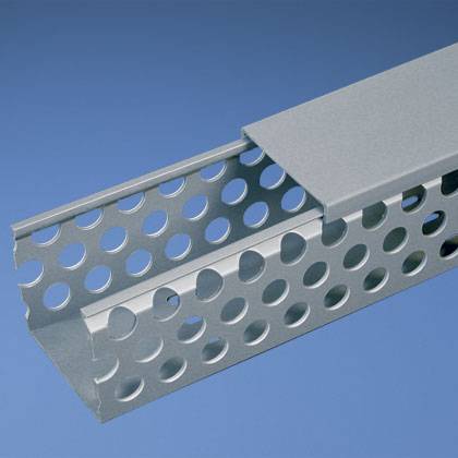 Panduit® Panduct® D1X3LG6 Type D Round Hole Wiring Duct, Hole/Slot Punching Slot, 1-1/4 in W x 3 in D, PVC
