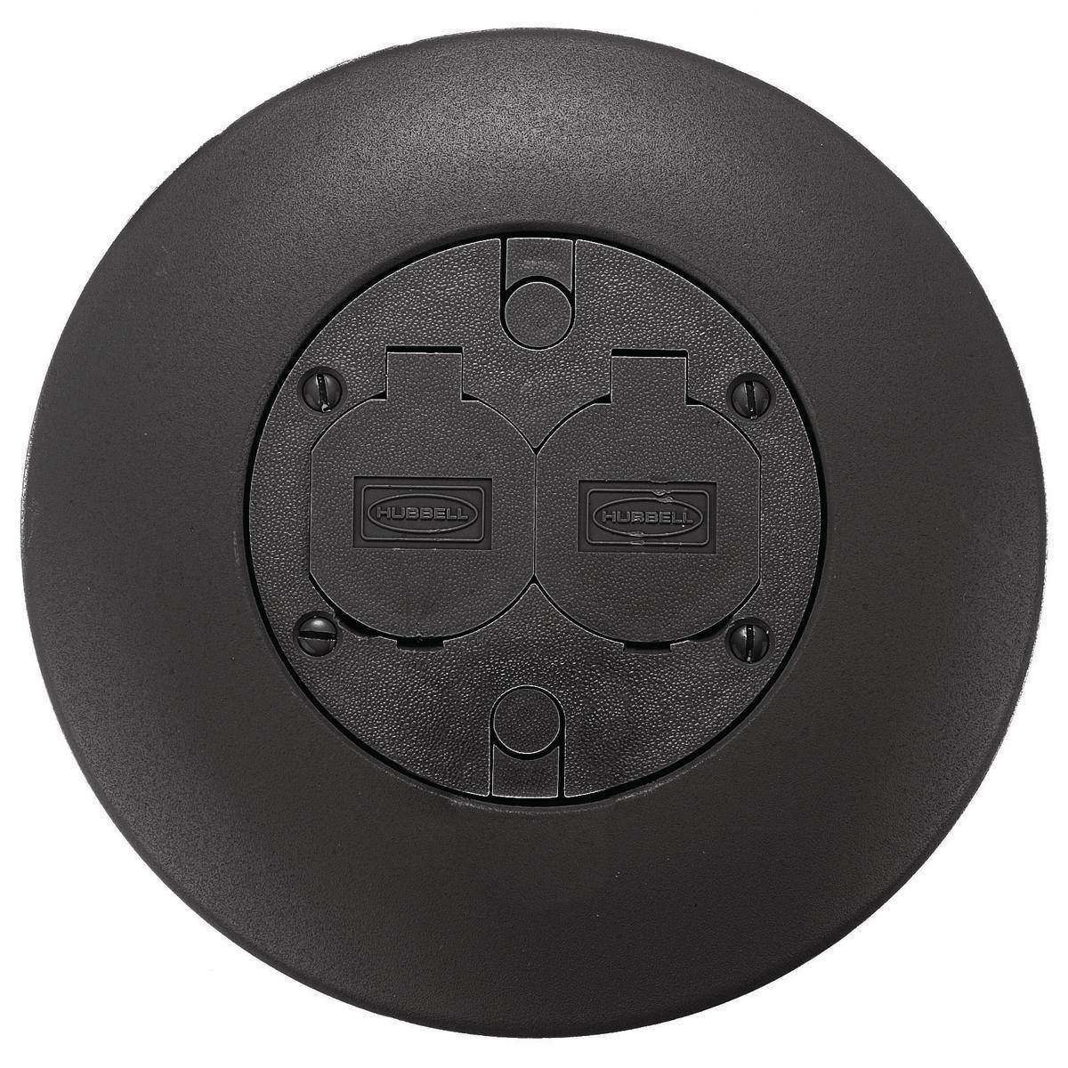 PREMISE WIRING ScrubShield® FRFBLA Fire Rated Poke Through Flush Service Fitting, 7 in Dia, Fabricated Aluminum