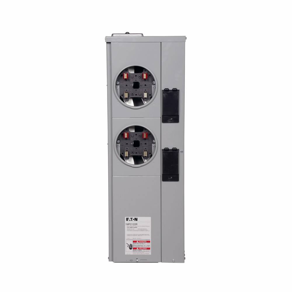 EATON 1MP2122R 3-Wire Group Metering Meter Pack, 200 A Self-Contained Socket, Underground Feed, 120/240 VAC, 200 A Bus