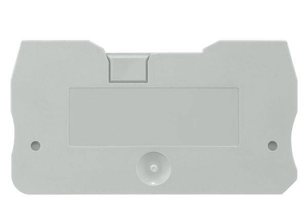 Siemens 8WH90014AA00 Terminal Cover, For Use With 8WH 1.5 sq-mm Through Type Terminal, ALPHA FIX Terminal Block, 4-Clamping Point, Connection Plate, Gray