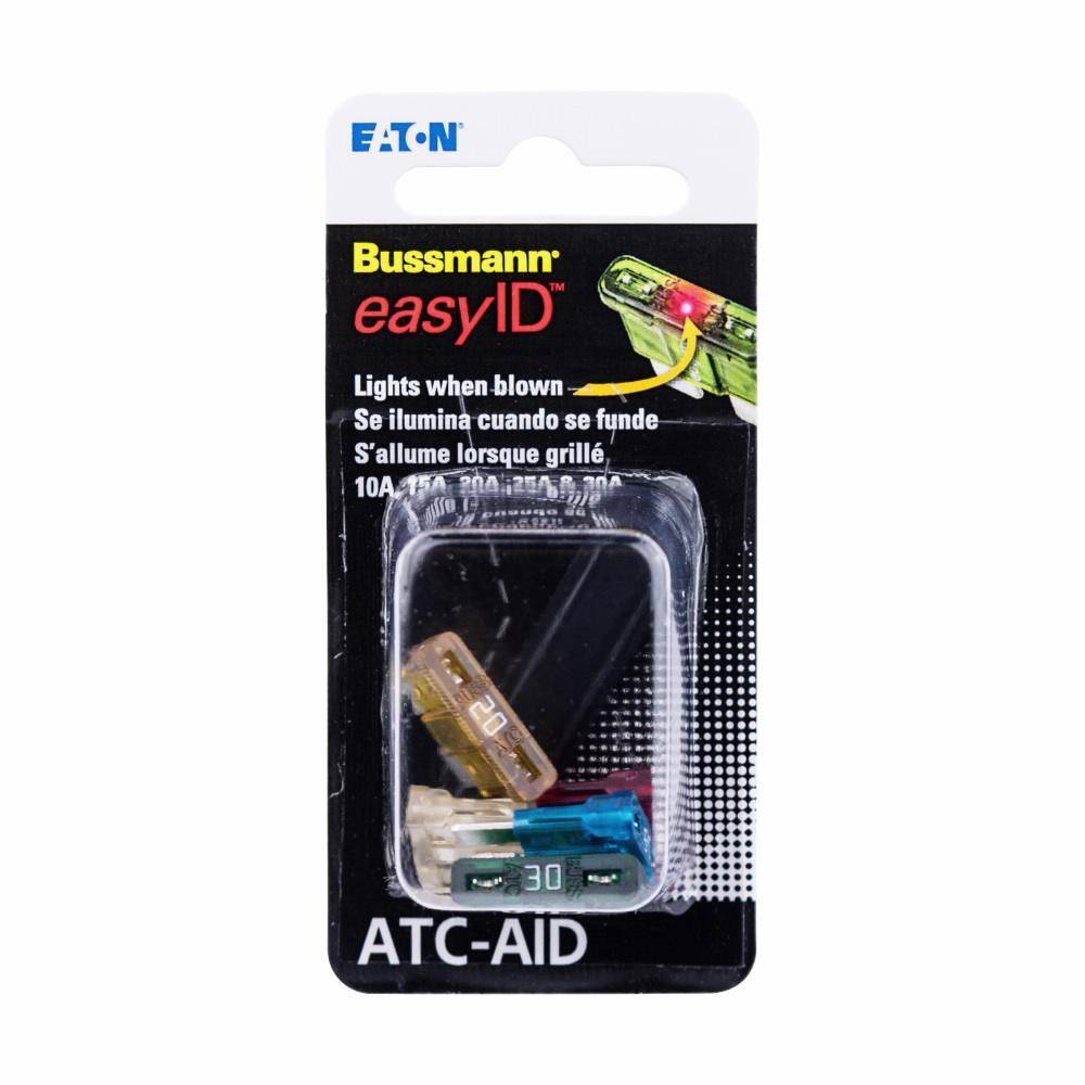 Bussmann easyID™ BP/ATC-AID ATC™ Non-Conducting Blade Fuse Assortment, 32 VDC, 1 kA, 5 Pieces