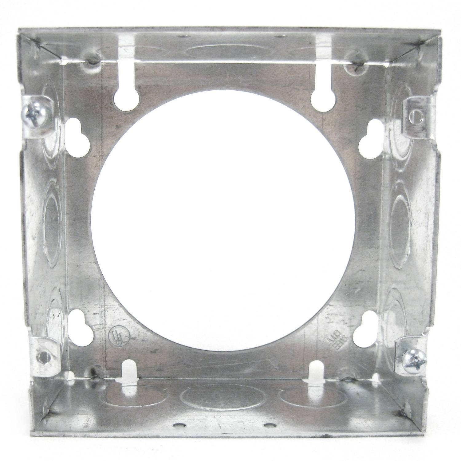 Steel City® 73171-1/2-3/4 1-Outlet Welded Style Extension Ring, 4-11/16 in L x 4-11/16 in W x 2-1/8 in D, Steel