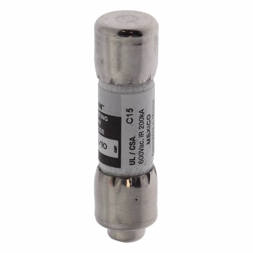 Bussmann CC-Tron® FNQ-R-1-4/10 Current Limiting Time Delay Fuse, 1.4 A, 600 V, 200 kAIC Interrupt, CC Class, Cylindrical Body