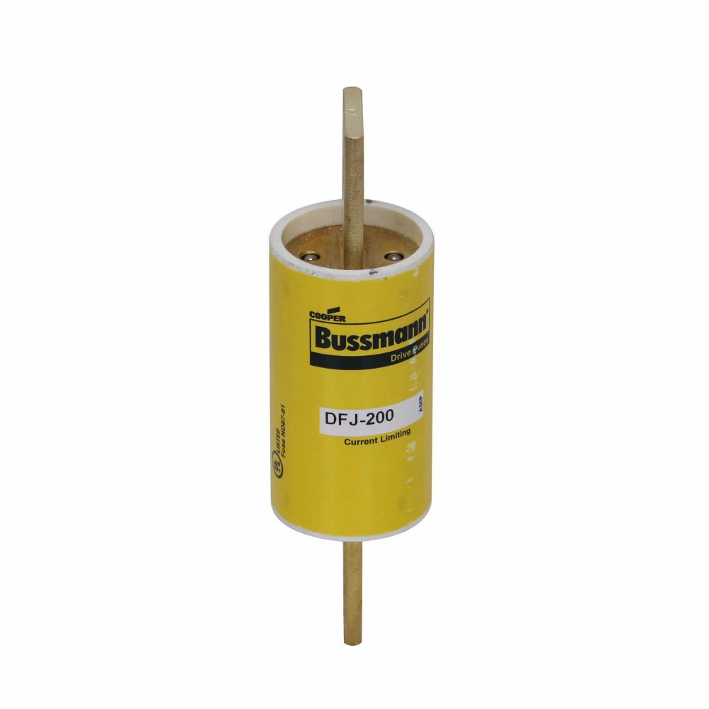 Bussmann DFJ-175 Current Limiting High Speed Fuse, 175 A, 600 VAC/450 VDC, 100/200 kA Interrupt, J Class, Cartridge Body