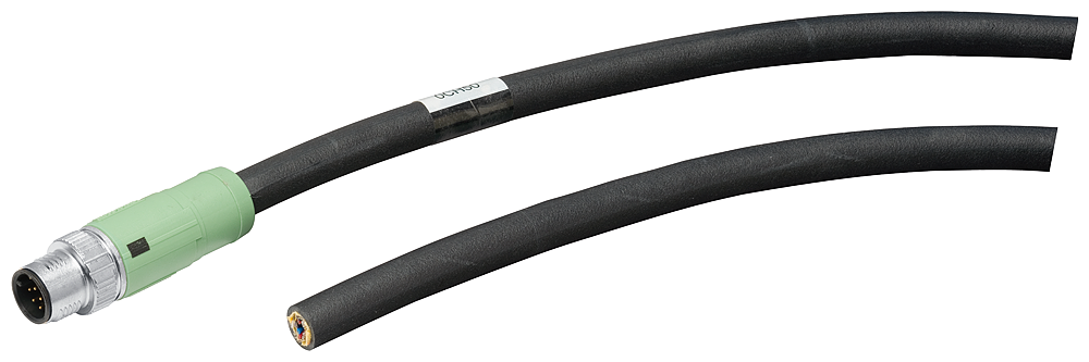 Siemens 6GT28910CH50 Highly Flexible Shielded Sensor Cable, 42 VAC, (12) 0.14 sq-mm Braided Tin Plated Copper Conductor, 5 m L