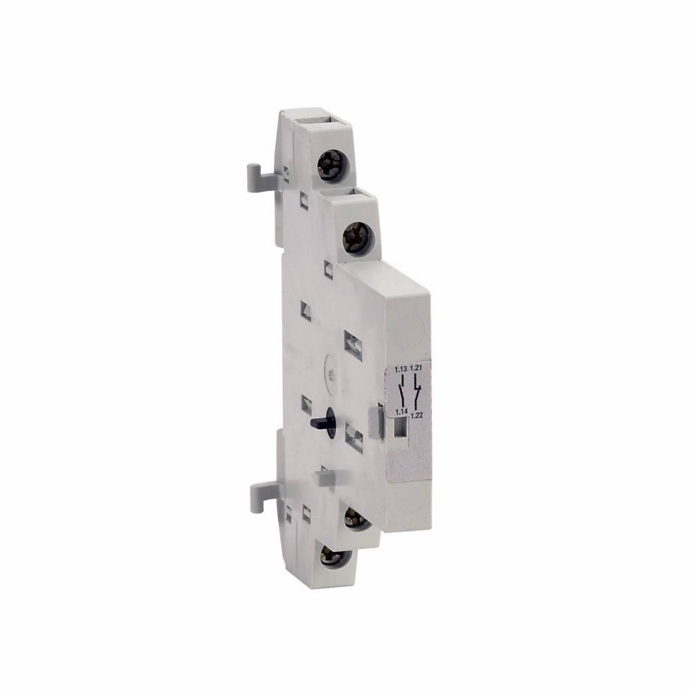 EATON XTPAXSA11 Type XTPAX Auxiliary Contact, 600 VAC, 10 A, 2 Contacts