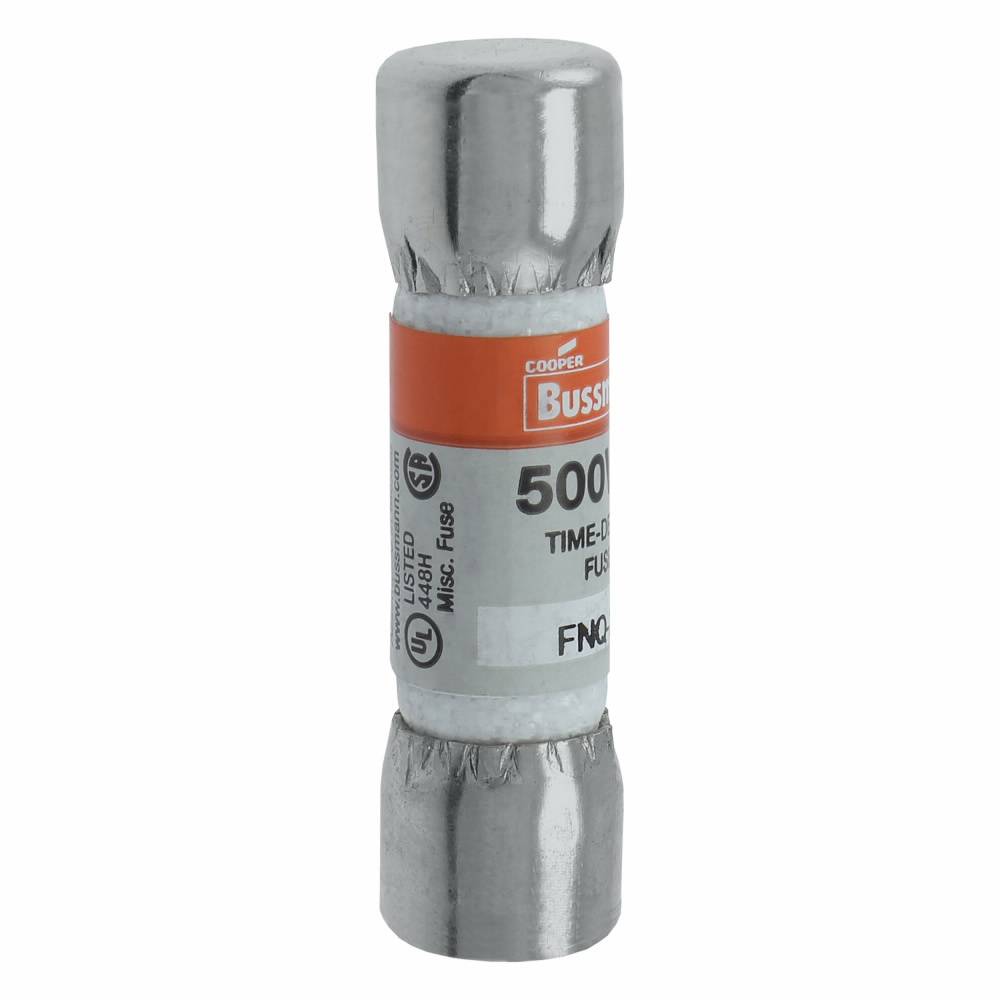 Bussmann Tron® FNQ-25 Low Voltage Supplemental Time Delay Midget Fuse, 25 A, 500 VAC, 10000 A Interrupt, Class: Supplemental, Cartridge Body