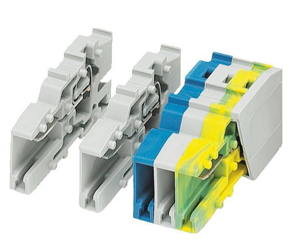 Siemens 8WH90007LA00 Terminal Cover, For Use With 8WH9 2.5 sq-mm Coupling Plug-In Connection Terminal, ALPHA FIX Terminal Block, 35 mm Standard DIN Rail Mount, 1-Terminal, Connection Plate, Gray