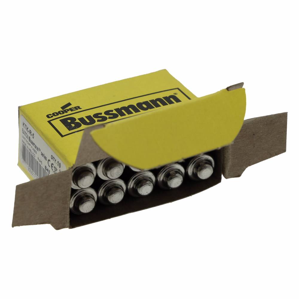 Bussmann Limitron™ KTK-R-5 Fast Acting Current Limiting Low Voltage Fuse, 5 A, 600 V, 200 kA Interrupt, CC Class, Cartridge Body