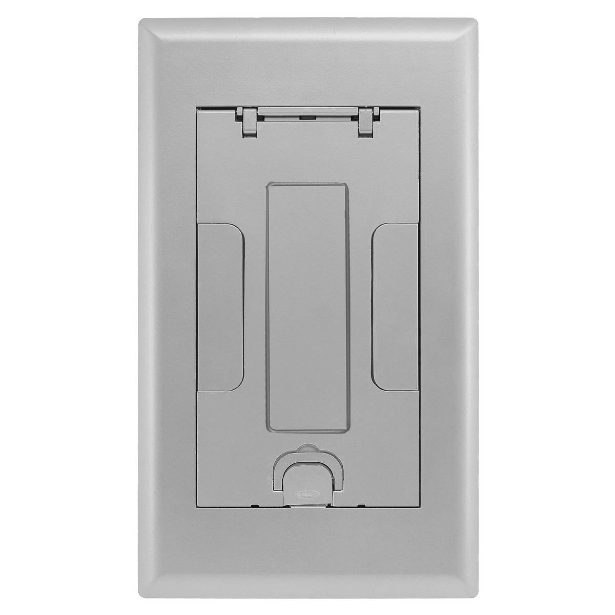 Wiring Device-Kellems SystemOne ScrubShield® 2GAFBCVRALUC Surface Style Standard Floor Box Cover With Insert, 15 in L x 8-3/4 in W, Cast Aluminum