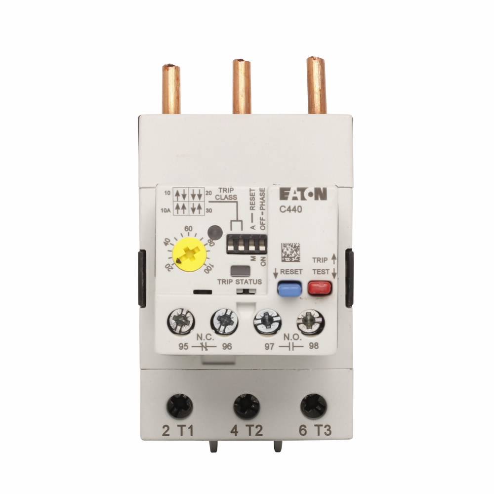 EATON C440B1A100SF3 Freedom Class 10/20/30 Standard Electronic Overload Relay, 20/100 A
