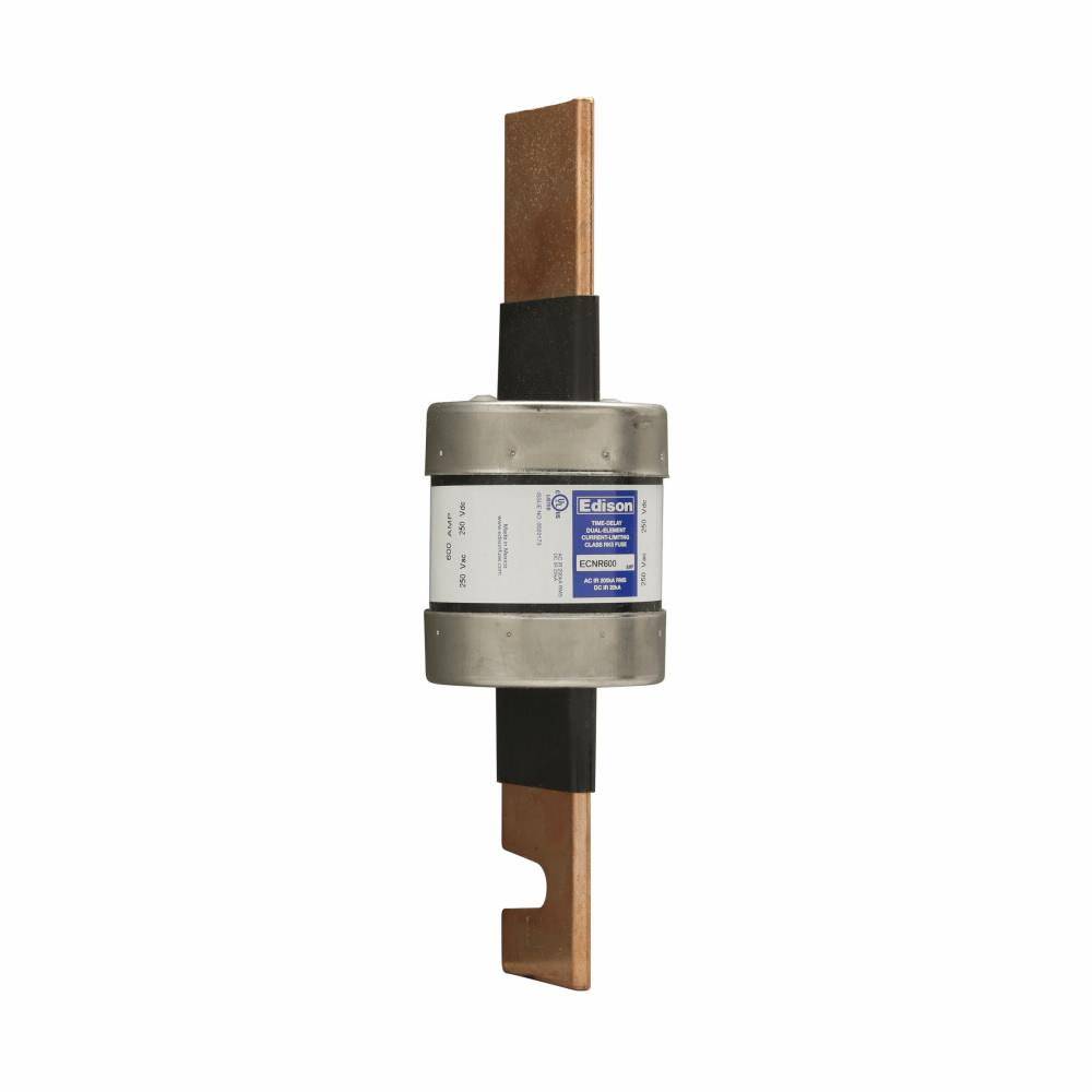 Edison ECNR600 ECNR Current Limiting Time Delay Fuse, 600 A, 250 VAC/125 VDC, 200 kAIC Interrupt, Class: RK5, Cylindrical Body