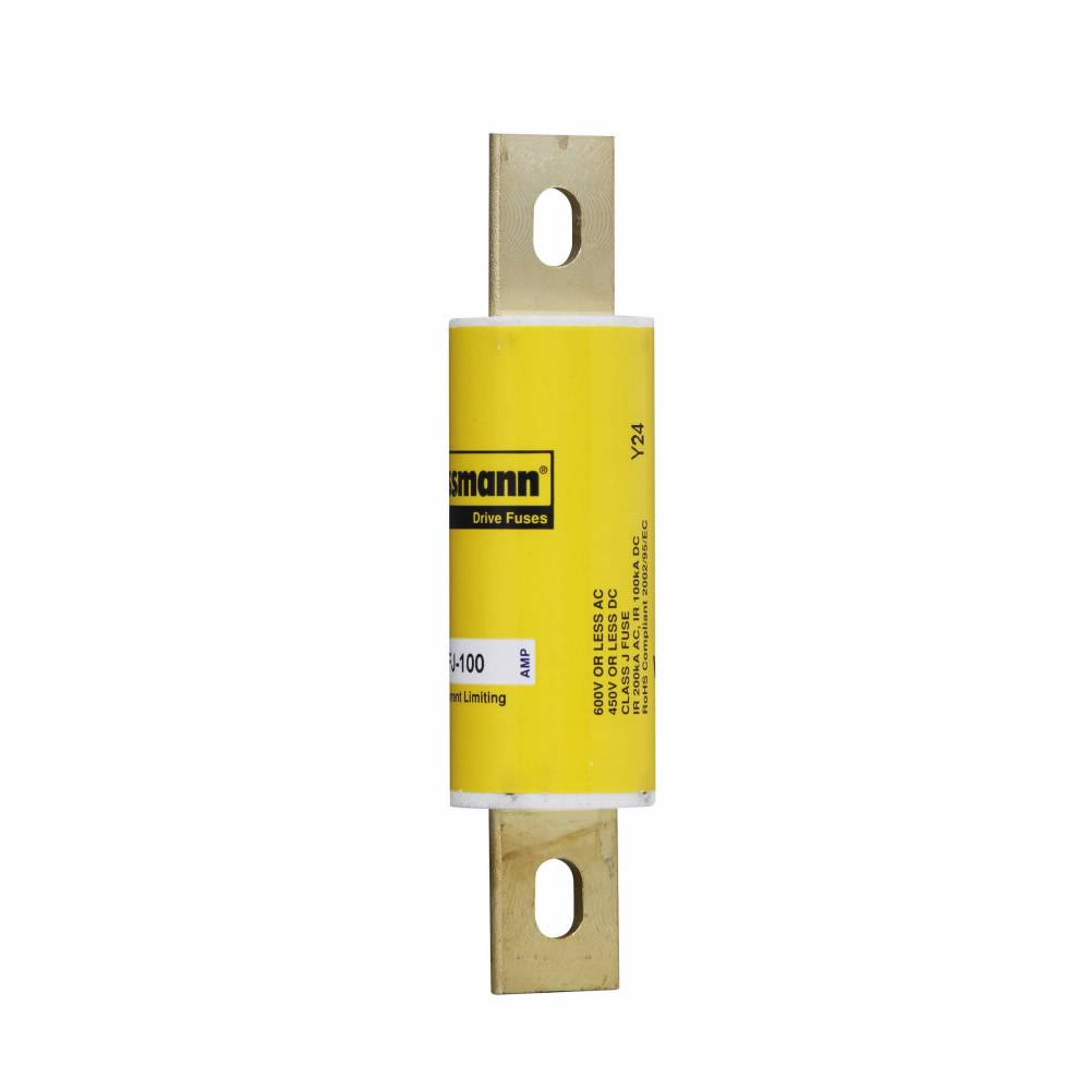 Bussmann DFJ-70 Current Limiting High Speed Fuse, 70 A, 600 VAC/450 VDC, 100/200 kA Interrupt, J Class, Cartridge Body
