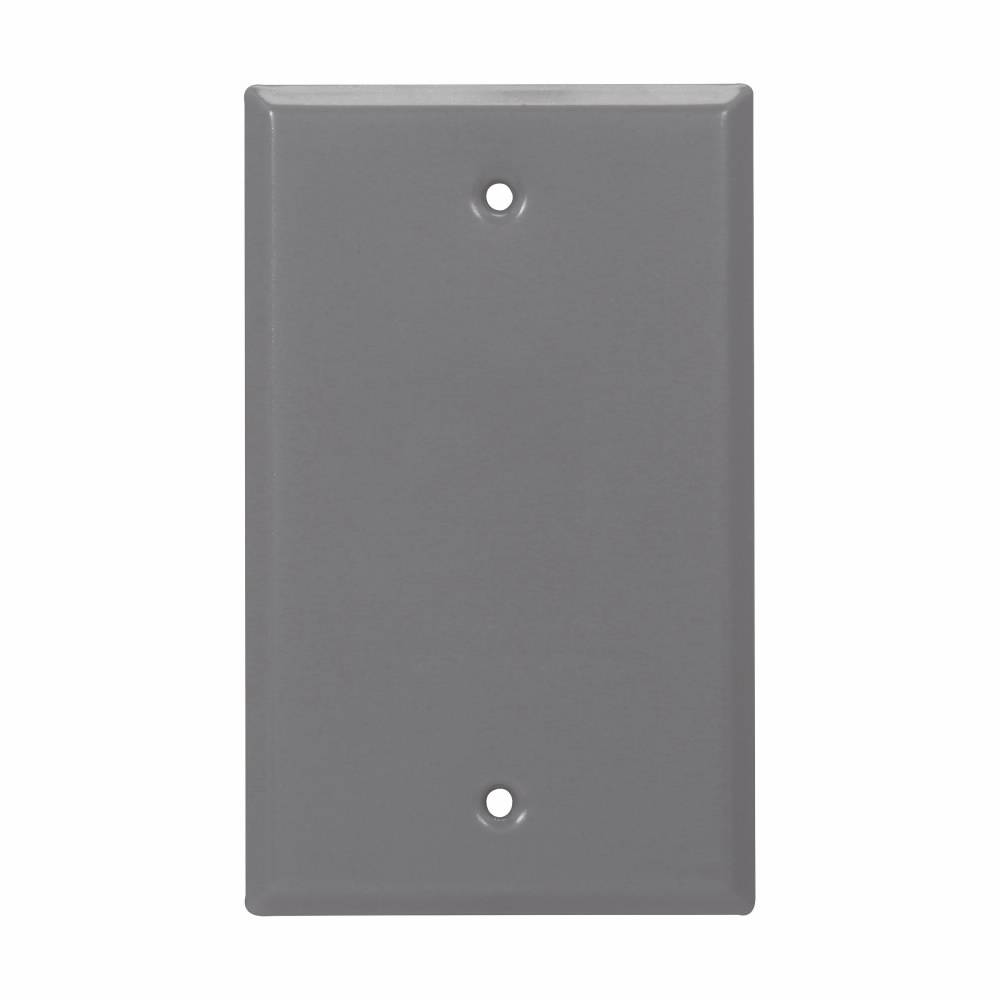 EATON Crouse-Hinds TP7292 Weatherproof Outlet Cover, Blank Cover, Steel