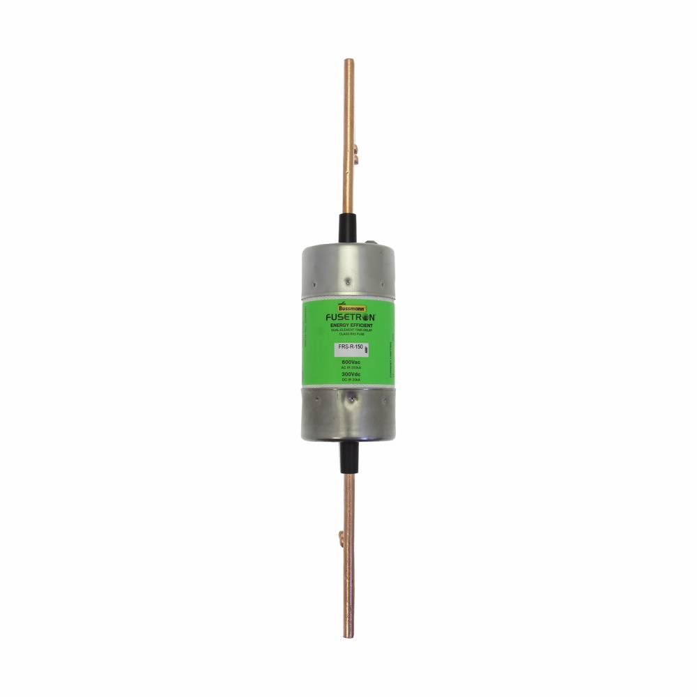 Bussmann Fusetron™ FRS-R-150 Current Limiting Renewable Time Delay Fuse, 150 A, 600 VAC/300 VDC, 20/200 kA Interrupt, RK5 Class, Cartridge Body
