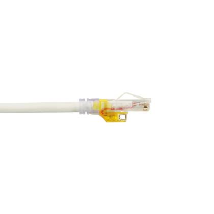 Panduit® PanView iQ™ 10Gig™ PVQ-EUSDC1.5MWH Enhanced Interconnect Patch Cord, Cat 6A/Class EA, 26 AWG U/UTP Copper Conductor, 1.5 m L Cord, White