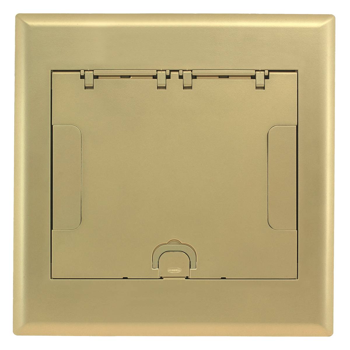 PREMISE WIRING SystemOne™ 10GAFBCVRBRS AFB Standard Floor Box Cover, 13.21 in L x 13.08 in W, Aluminum