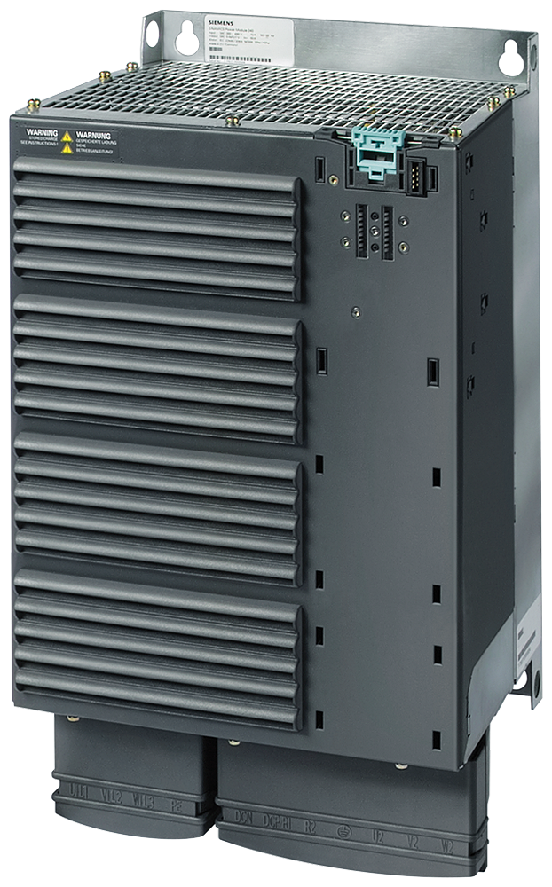 Siemens 6SL32240BE330AA0 SINAMICS G120 3-Phase Power Module With Integrated Line Filter, Built-In Braking Chopper, 380 to 480 VAC Input, 400 VAC Output, 78/88 A Input, 124 A Output
