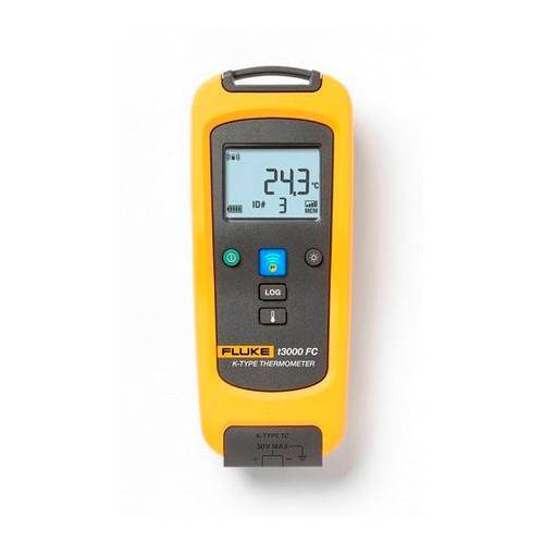 Fluke® FLK-T3000FC Thermometer Temperature Sensor, -200 to 1372 deg C Measuring, 0.1 deg C Resolution, Contact Sensing Distance, 0.5% + 0.3 deg C Accuracy